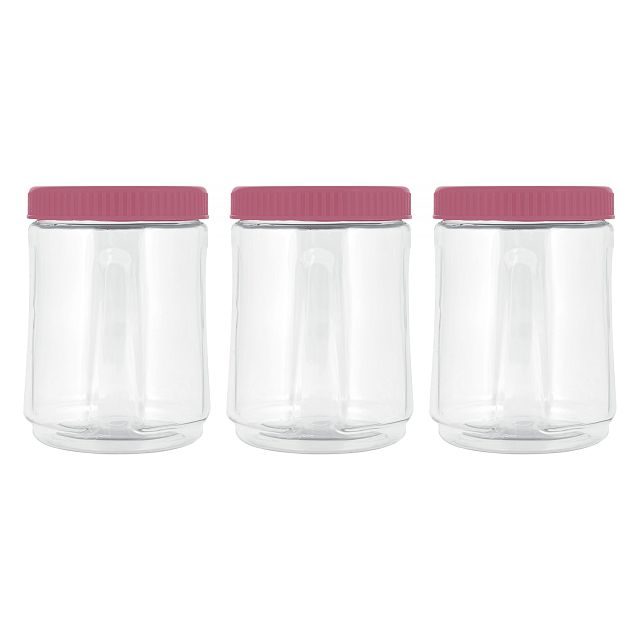 набор банок SUGAR&SPICE Honey 3шт. 0,75л пластик брусничный